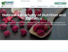 Tablet Screenshot of eatrightnebraska.org